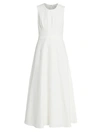 Giambattista Valli Sleeveless Midi Dress In Ivory