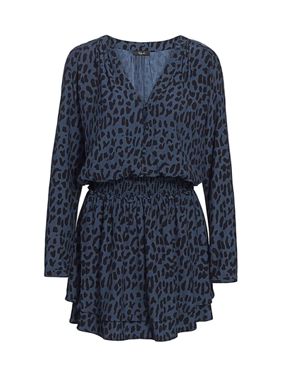 Rails Women's Jasmine Leopard Print Dress In Azure Leopard