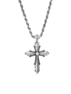Emanuele Bicocchi Cross Pendant Sterling Silver Necklace