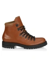 Common Projects Men's Leather Hiking Boots In Tan