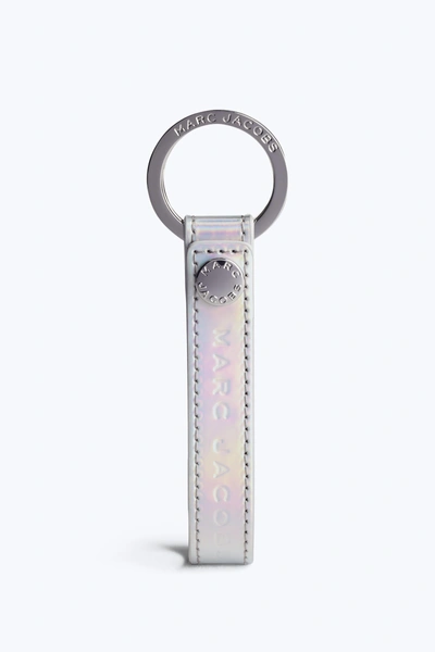 Marc Jacobs Metallic Key Loop In Silver