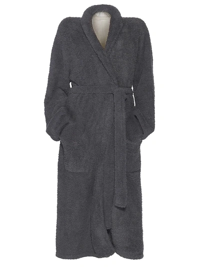 Barefoot Dreams Cozychic Classic Adult Mickey Mouse Robe In Carbon Black