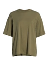Atm Anthony Thomas Melillo Women's Relaxed Crewneck T-shirt In Army