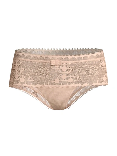 Chantelle Daylight Lace Hipster Panties In Nude Blush