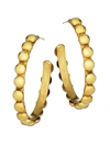 Sylvia Toledano Tribal Goldtone Studded Hoop Earrings
