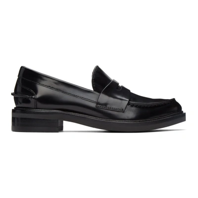 Rag & Bone Slayton Leather Penny Loafers In Black