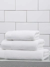 Frette Diamond Border Egyptian Cotton Bath Towel In White
