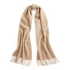 Polo Ralph Lauren Fringe Virgin Wool Scarf In Rl Brown Heather