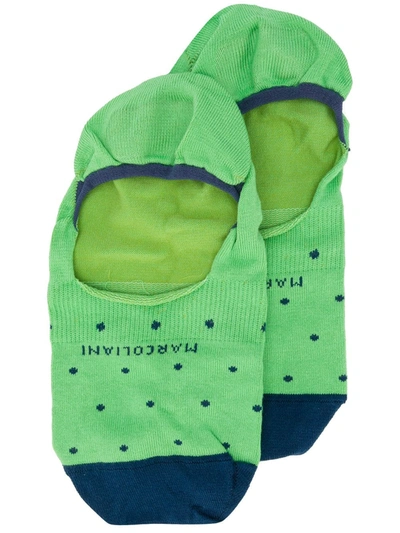 Marcoliani Printed Slip-on Socks In Green