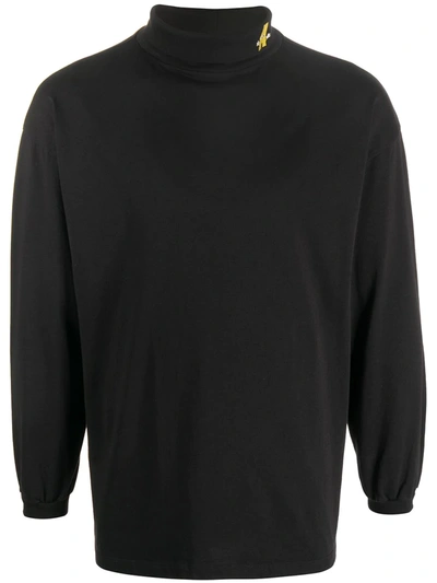 Aries Roll Neck Long-sleeve T-shirt In Black