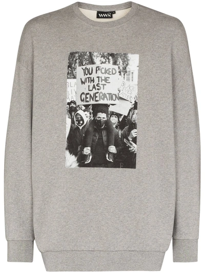 What We Seee + Misan Harriman Generation Photograph-print Sweatshirt In Grey