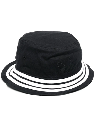 Adidas Originals Reversible Velvet Bucket Hat In Black