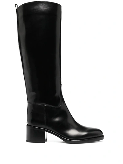 Sartore Marie Leather Boots In Black