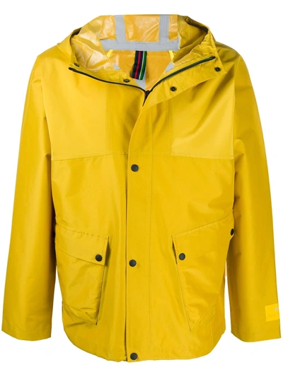 Ps By Paul Smith Recycled Polyester Rain Jacket In Yellow