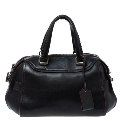 Pre-owned Coach Black Leather Ace Satchel