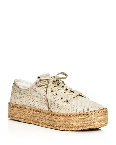 Tretorn Women's Eve Lace Up Platform Espadrille Sneakers In Natural