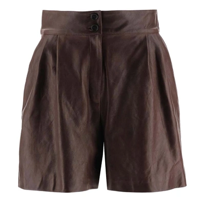 Pre-owned Dolce & Gabbana Brown Shorts Size It 42
