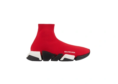 Pre-owned Balenciaga  Speed 2.0 Red