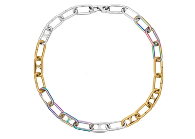 Pre-owned Louis Vuitton Signature Chain Necklace Multi