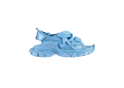 Pre-owned Balenciaga Track Slide Sandal Baby Light Blue (women's)