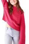 Free People Sweetheart Mock Neck Sweater In Candy Blossom