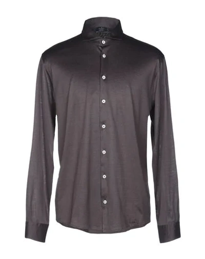 Barba Napoli Shirts In Steel Grey