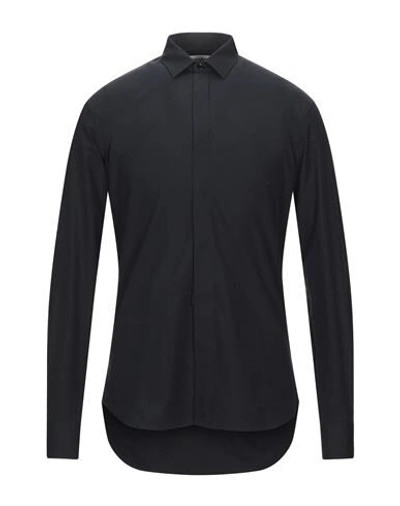 Saint Laurent Solid Color Shirt In Black