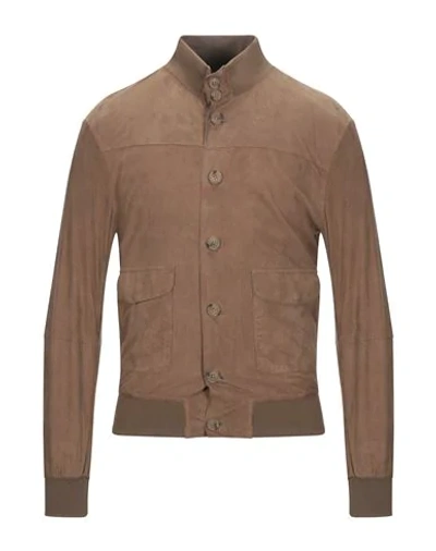 Andrea D'amico Jackets In Beige