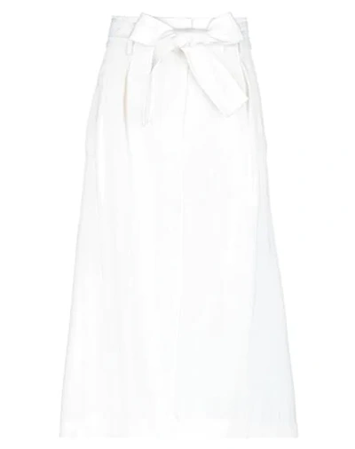 Elisabetta Franchi Midi Skirts In White
