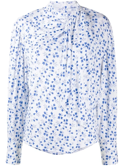 Isabel Marant Takeith Tie-neck Blouse In White