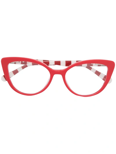 Love Moschino Red Cat-eye Sunglasses In Rot