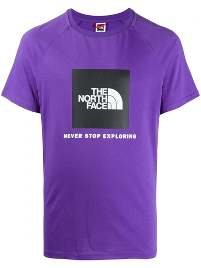 The North Face Redbox Raglan T-shirt In Purple