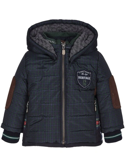 Lapin House Heritage Multi-print Padded Jacket In Blue