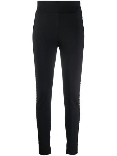 Michael Michael Kors Logo Tape Leggings In Black