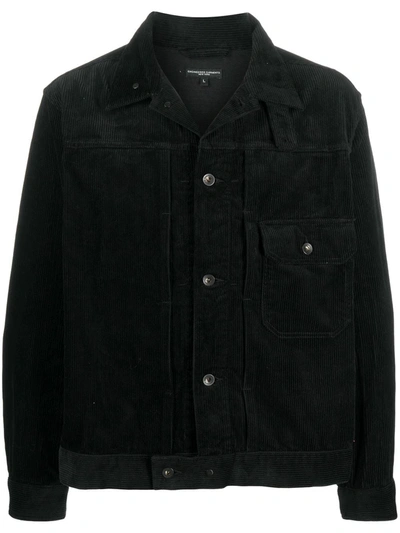 Engineered Garments "trucker" Corduroy Jacket In Black