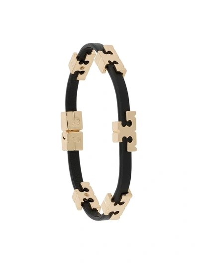 Tory Burch Serif-t Bracelet In Black