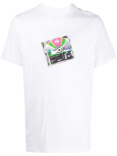 Nike Logo Print T-shirt In White