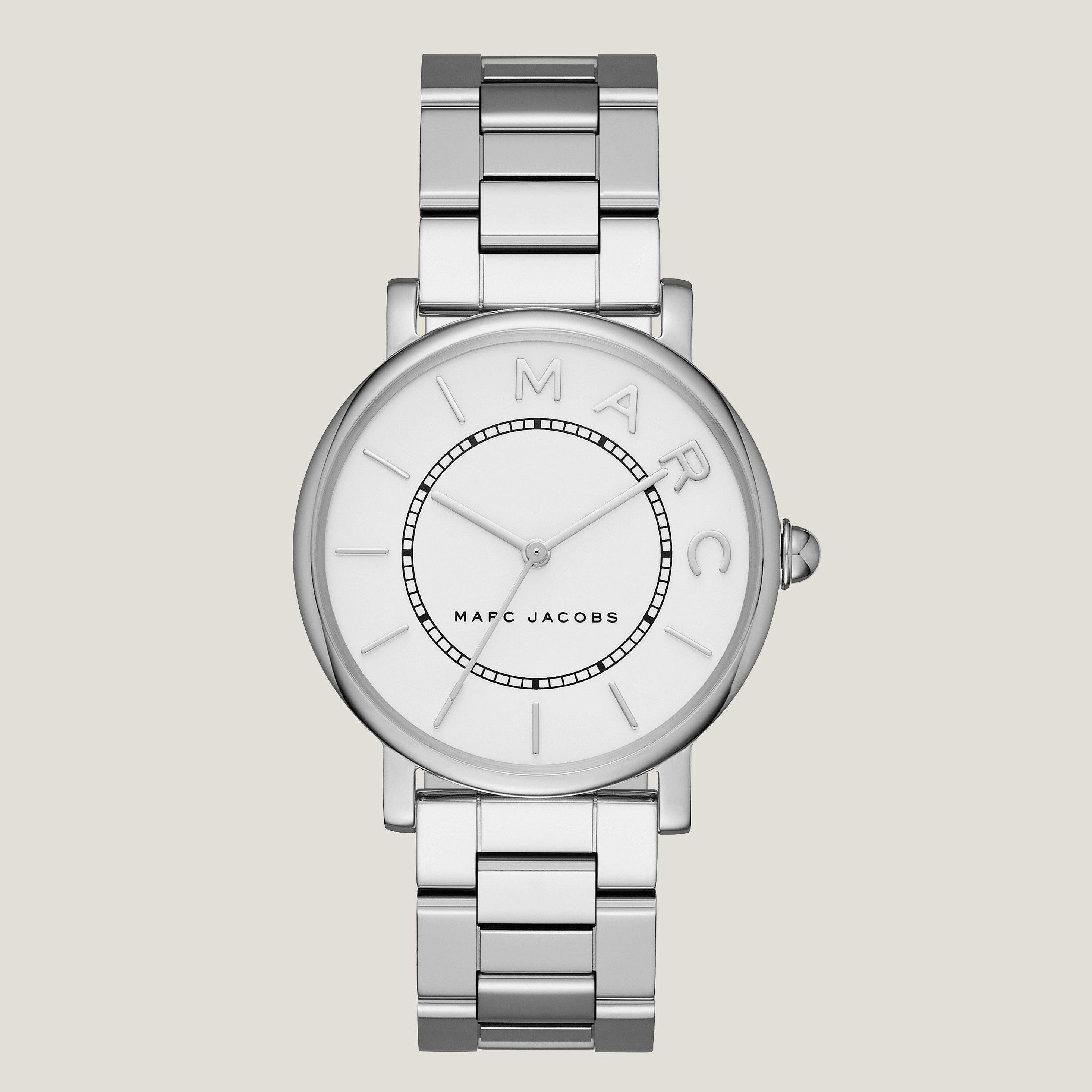 Marc Jacobs The Roxy Watch 36mm In Stainless/white | ModeSens