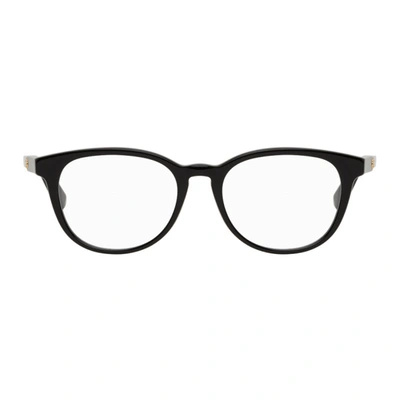 Gucci Black Round Glasses In 001 Black