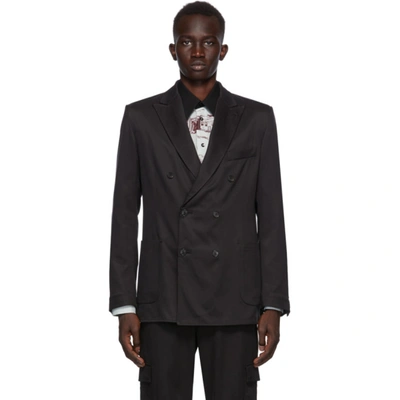 Brioni Black Sport Blazer In 1000black