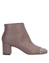 Ferragamo Ankle Boots In Dove Grey