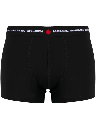 Dsquared2 Logo-waistband Boxers In Black