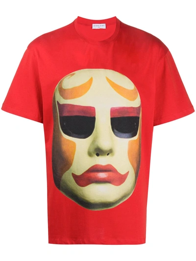 Ih Nom Uh Nit Mask-print T-shirt In Red