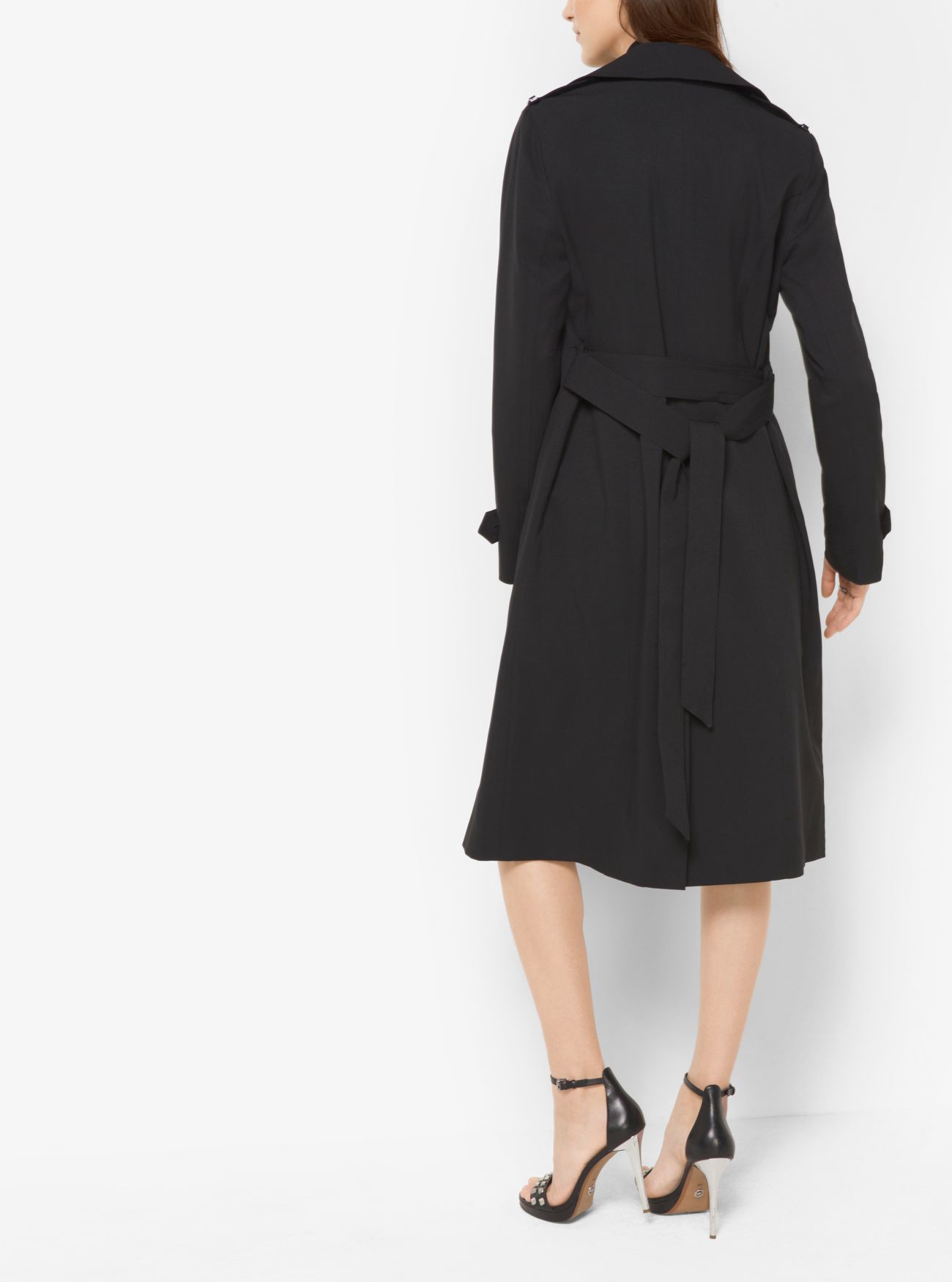 michael kors belted trench coat