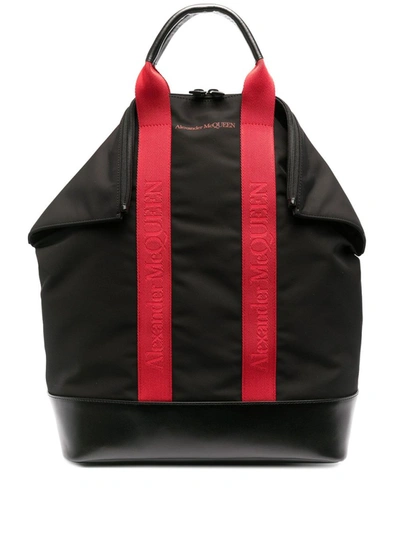 Alexander Mcqueen Black Nylon Backpack