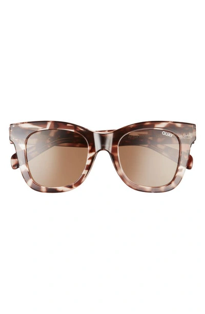 Quay After Hours Womens Oversized Square Sunglasses In Tort-brown