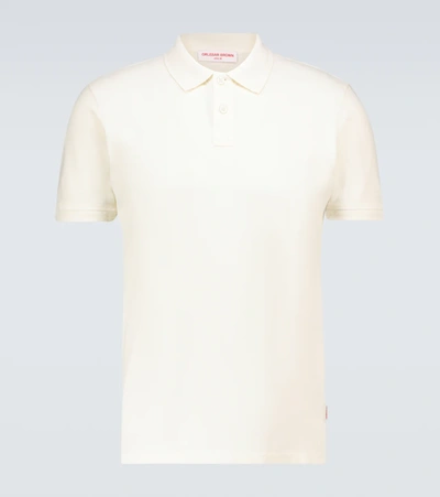 Orlebar Brown Jarrett Washed Classic Fit Washed Polo Shirt In Neutrals