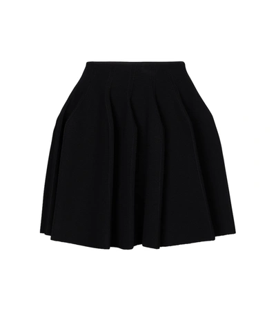 Alaïa Edition 2013 Piqué Jersey Miniskirt In Black