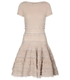 Alaïa Edition 1986 Ruffle Lace Fit-&-flare Dress In Nude