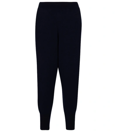 Stella Mccartney Cashmere-blend Trackpants In Blue